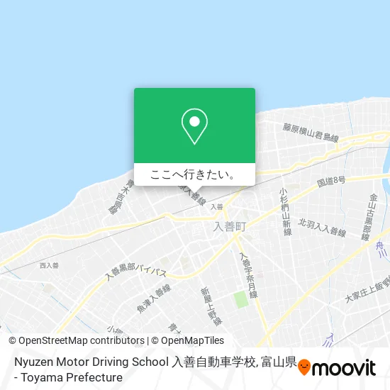 Nyuzen Motor Driving School 入善自動車学校地図