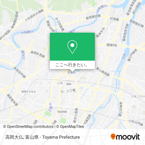 高岡大仏地図
