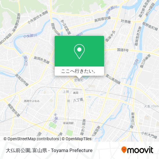 大仏前公園地図