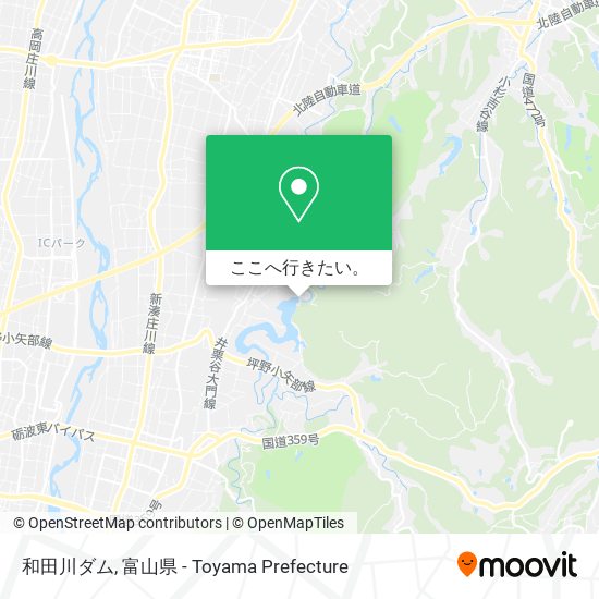 和田川ダム地図