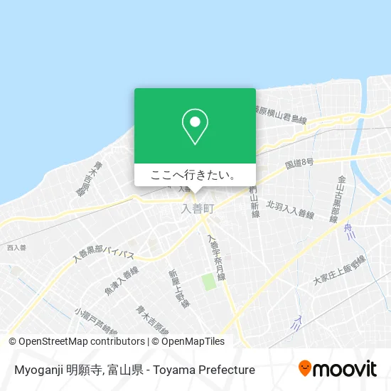 Myoganji 明願寺地図