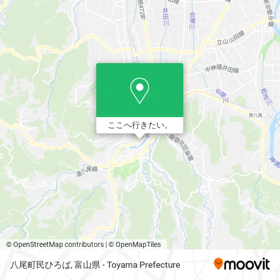 八尾町民ひろば地図