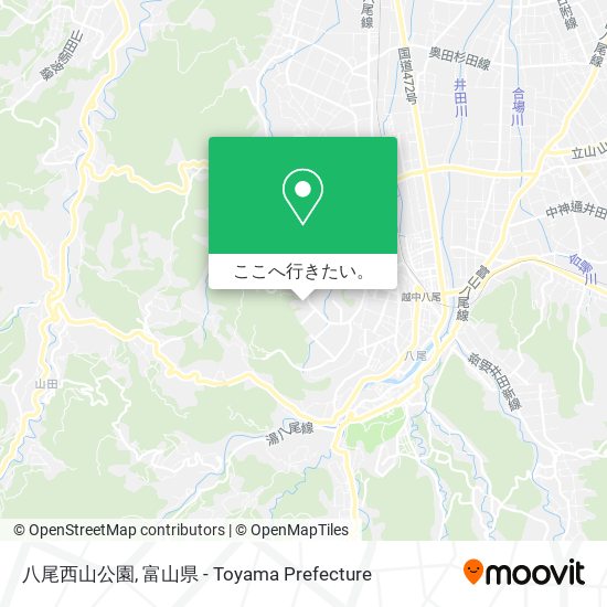 八尾西山公園地図