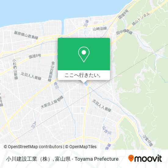小川建設工業（株）地図