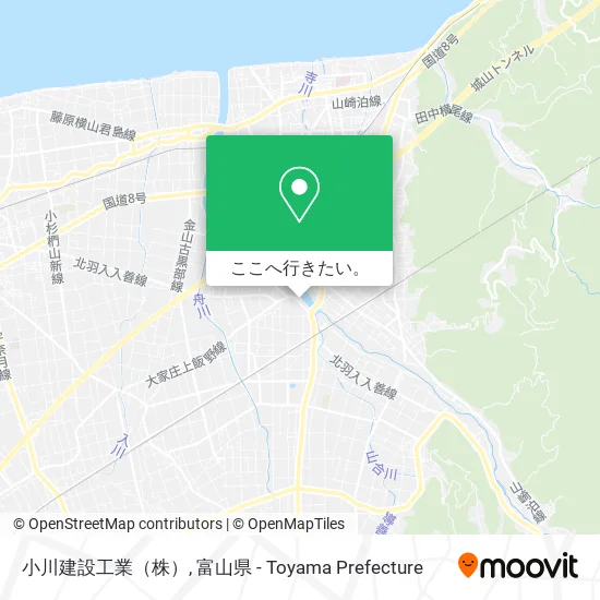 小川建設工業（株）地図