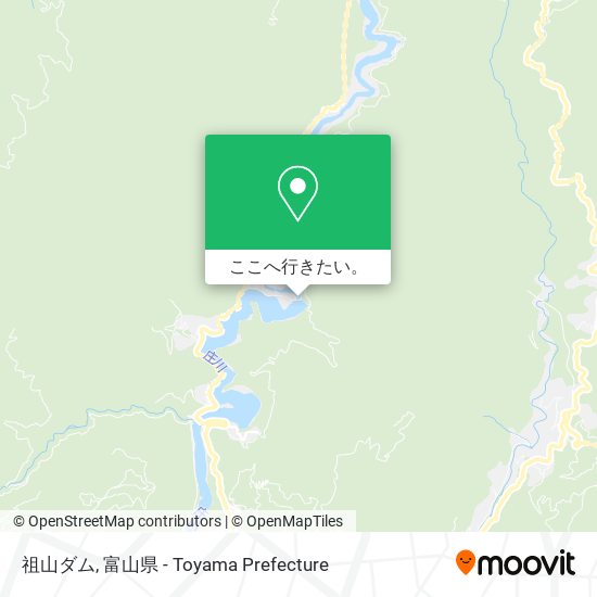 祖山ダム地図