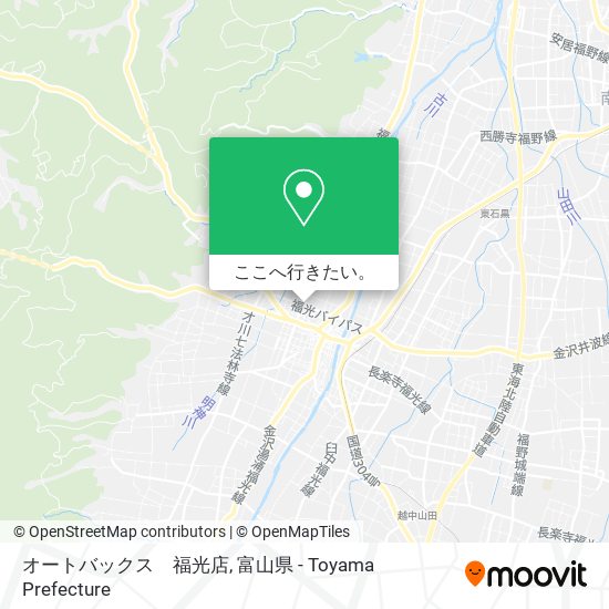 オートバックス　福光店地図