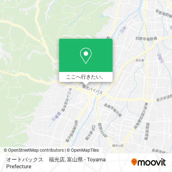 オートバックス　福光店地図