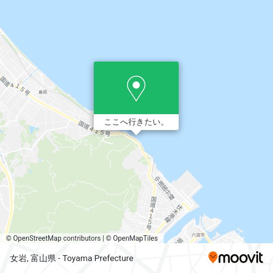 女岩地図