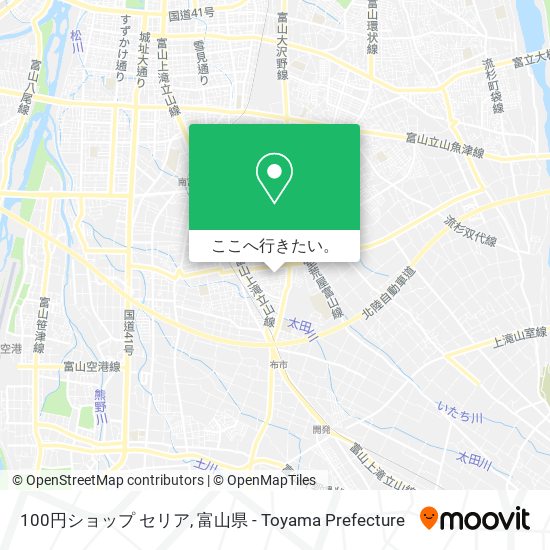 100円ショップ セリア地図