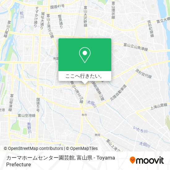 カーマホームセンター園芸館地図