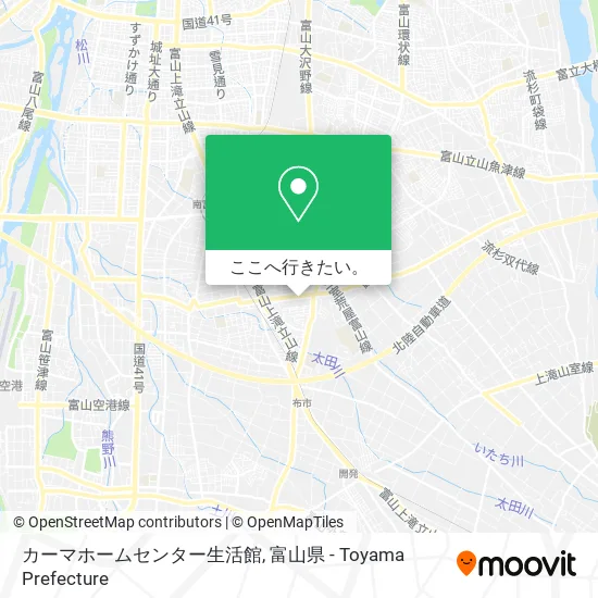 カーマホームセンター生活館地図