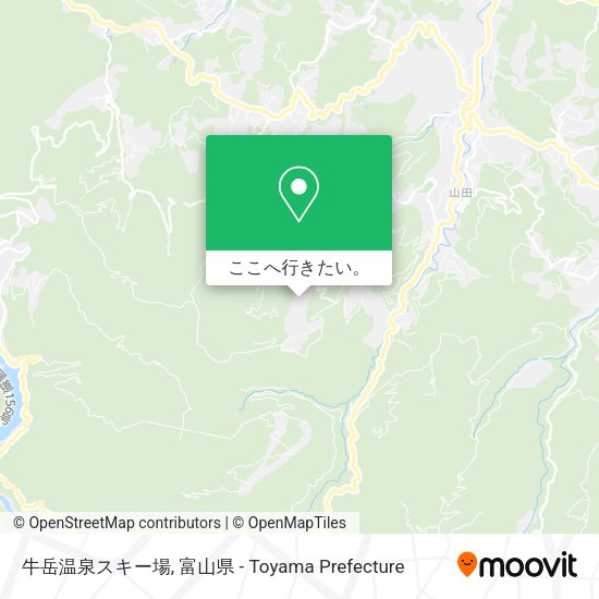 牛岳温泉スキー場地図