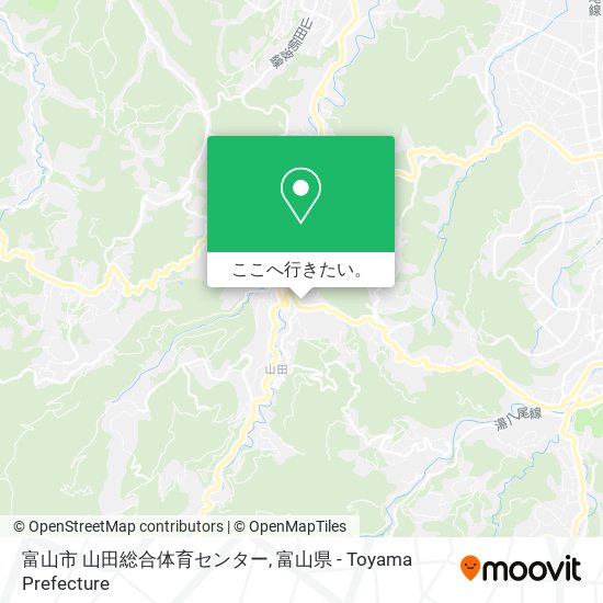 富山市 山田総合体育センター地図