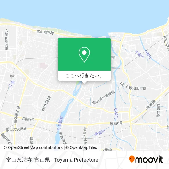 富山念法寺地図