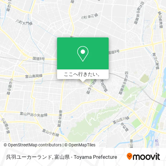 呉羽ユーカーランド地図