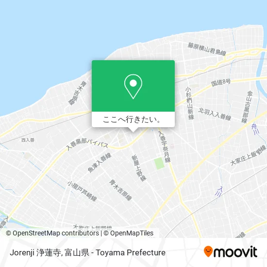 Jorenji 浄蓮寺地図