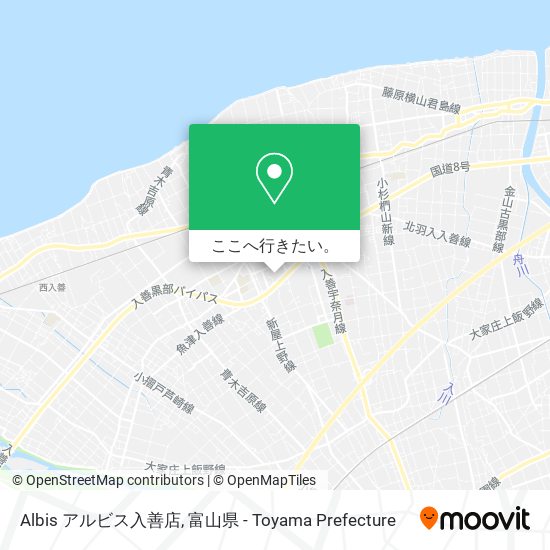 Albis アルビス入善店地図