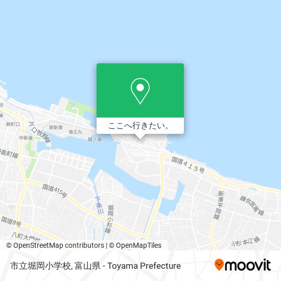 市立堀岡小学校地図