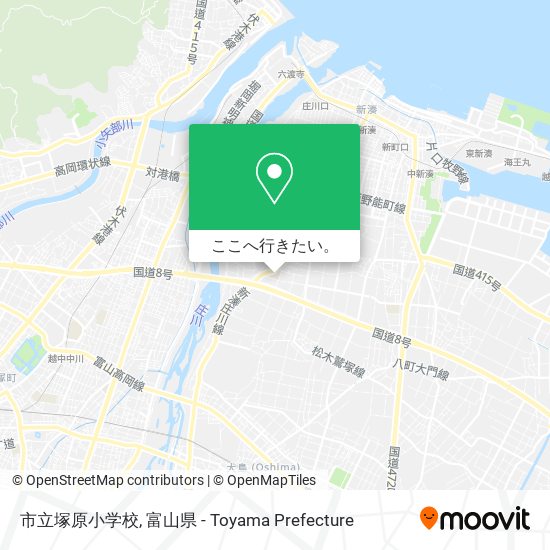 市立塚原小学校地図