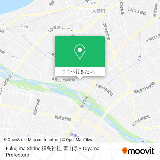 Fukujima Shrine 福島神社地図