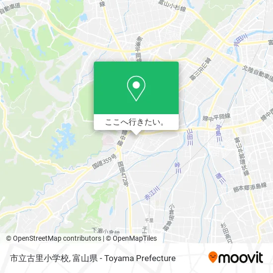 市立古里小学校地図