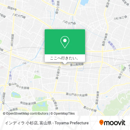 インディラ 小杉店地図