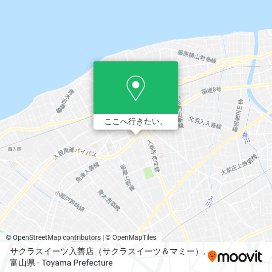サクラスイーツ入善店（サクラスイーツ＆マミー）地図