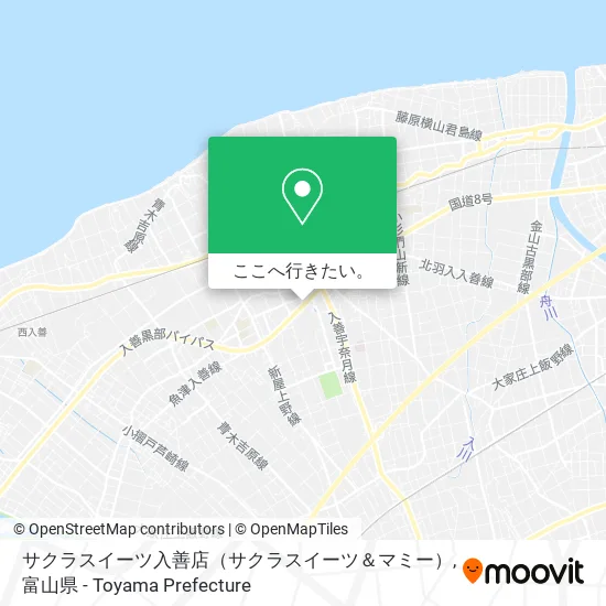サクラスイーツ入善店（サクラスイーツ＆マミー）地図