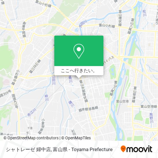 シャトレーゼ 婦中店地図