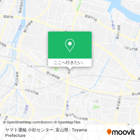 ヤマト運輸 小杉センター地図