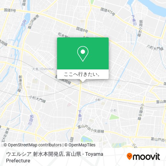 ウエルシア 射水本開発店地図