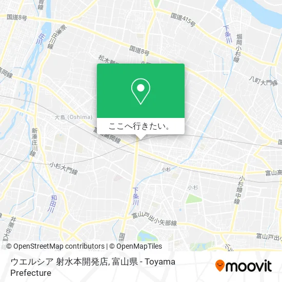 ウエルシア 射水本開発店地図