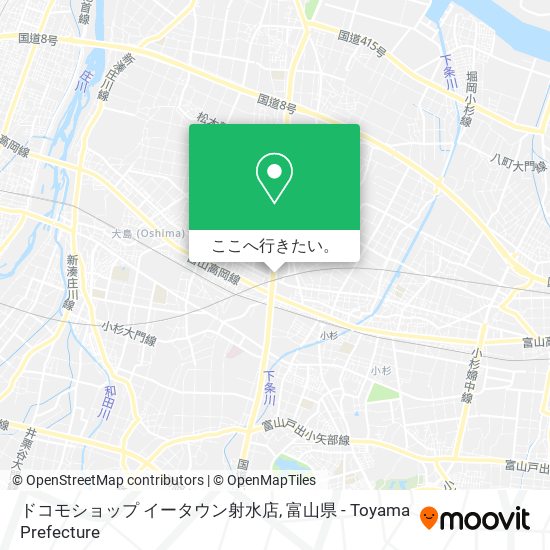 ドコモショップ イータウン射水店地図