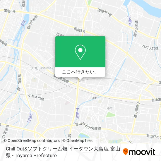 Chill Out&ソフトクリーム畑 イータウン大島店地図