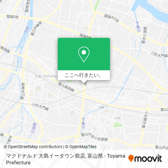 マクドナルド 大島イータウン前店地図