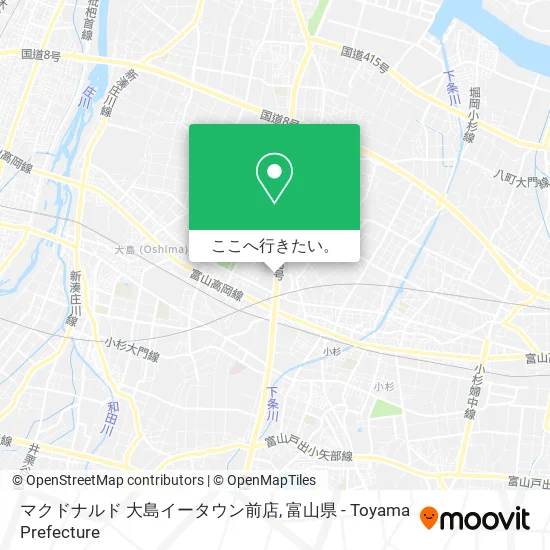 マクドナルド 大島イータウン前店地図