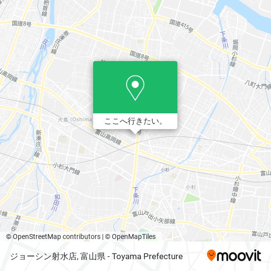 ジョーシン射水店地図