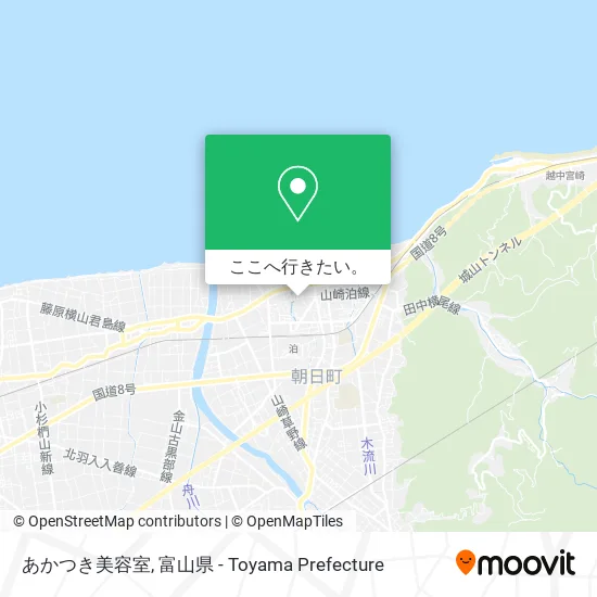 あかつき美容室地図