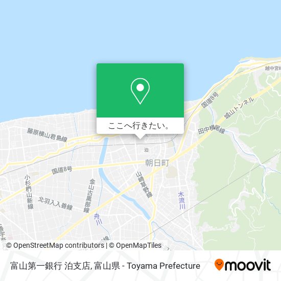 富山第一銀行 泊支店地図