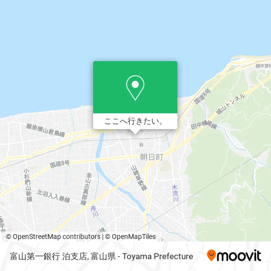 富山第一銀行 泊支店地図