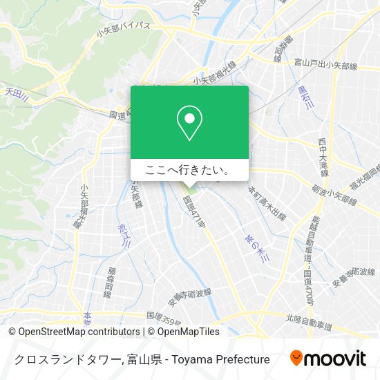 クロスランドタワー地図