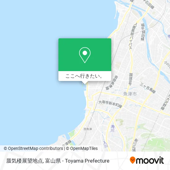 蜃気楼展望地点地図