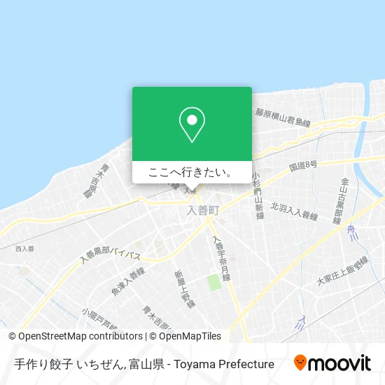 手作り餃子 いちぜん地図