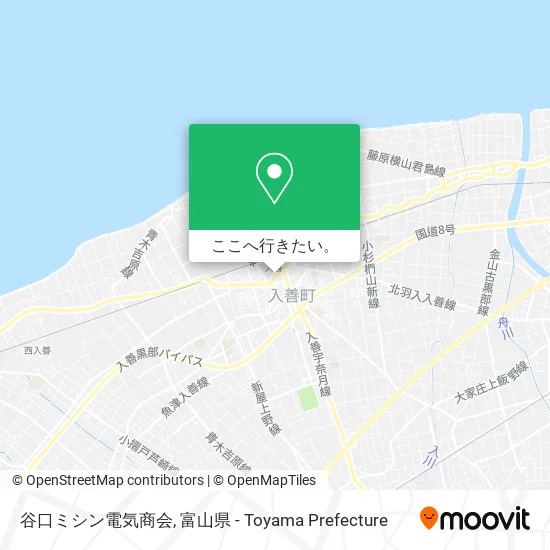 谷口ミシン電気商会地図