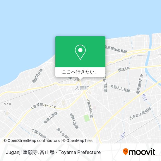 Juganji 重願寺地図