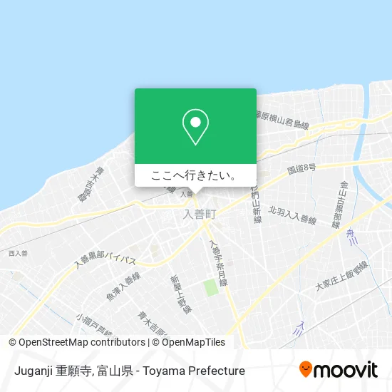 Juganji 重願寺地図