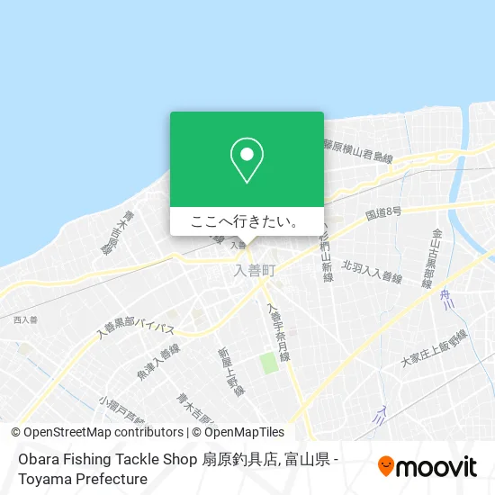 Obara Fishing Tackle Shop 扇原釣具店地図