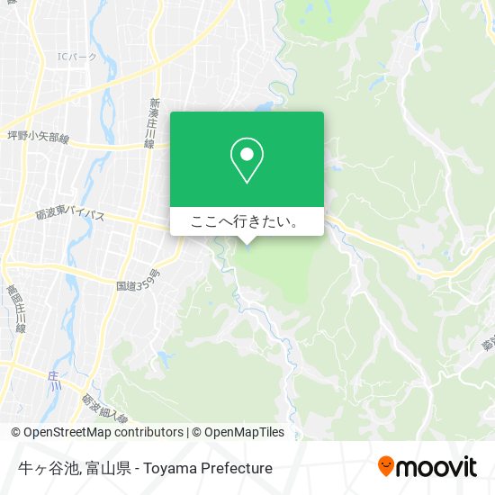 牛ヶ谷池地図