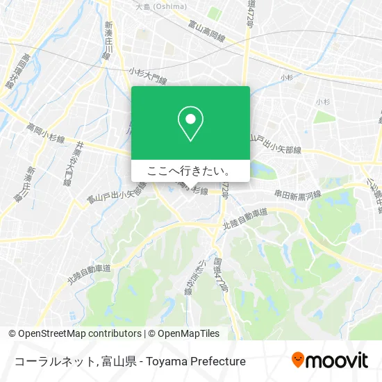 コーラルネット地図